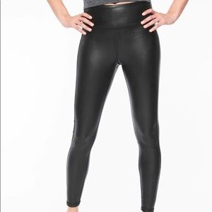 Athleta All Over Gleam faux leather leggings